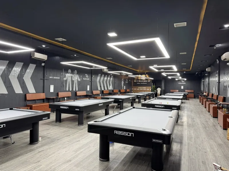Luxurious Rasson tables at Rasson Billiards Haiphong