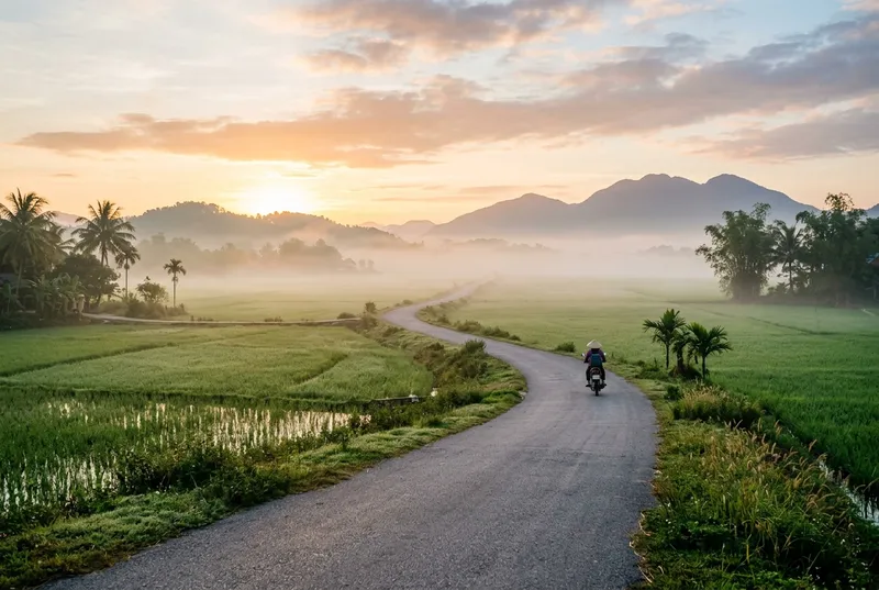 Scenic Stops From Hanoi To Haiphong Journey 9 Starting early on quiet roads