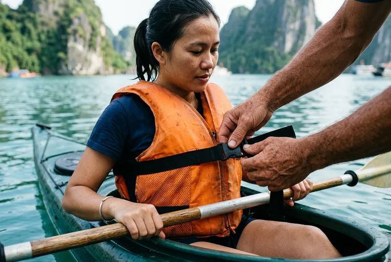 Tighten every strap of your life jacket