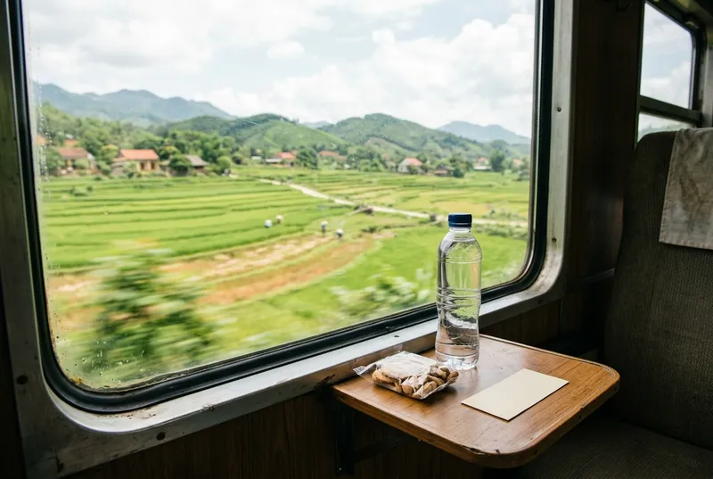 Experience Taking Train From Hanoi To Haiphong 11 Window seat essentials for the slow train ride